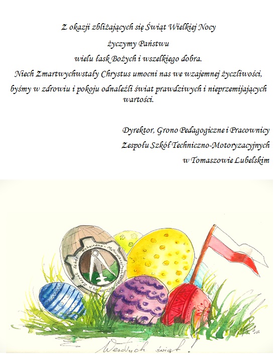 Read more about the article ŻYCZENIA WIELKANOCNE