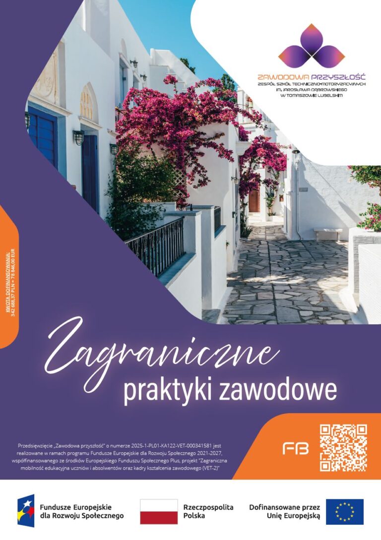 Read more about the article PRZEDSIĘWZIĘCIE „ZAWODOWA PRZYSZŁOŚĆ”