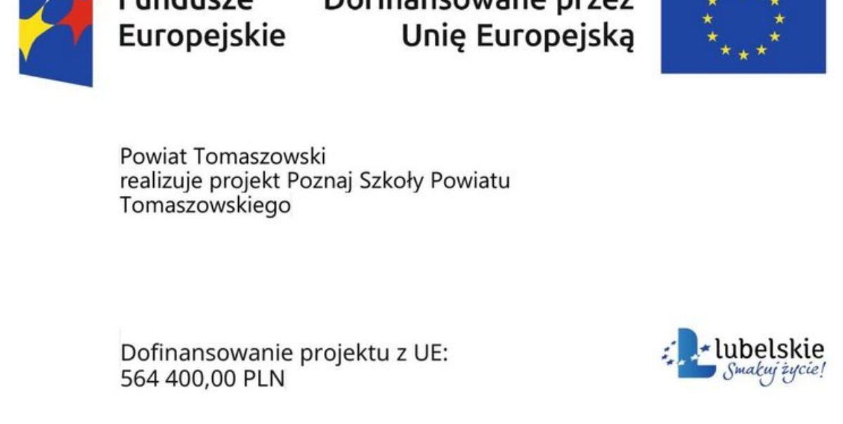 POZNAJ SZKOŁY POWIATU TOMASZOWSKIEGO