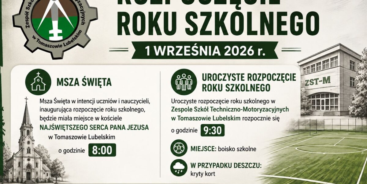 ROZPOCZĘCIE ROKU SZKOLNEGO 2026/2027