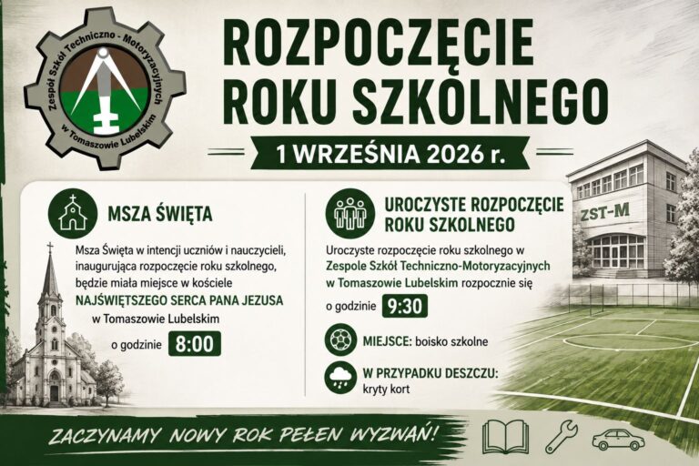 Read more about the article ROZPOCZĘCIE ROKU SZKOLNEGO 2026/2027