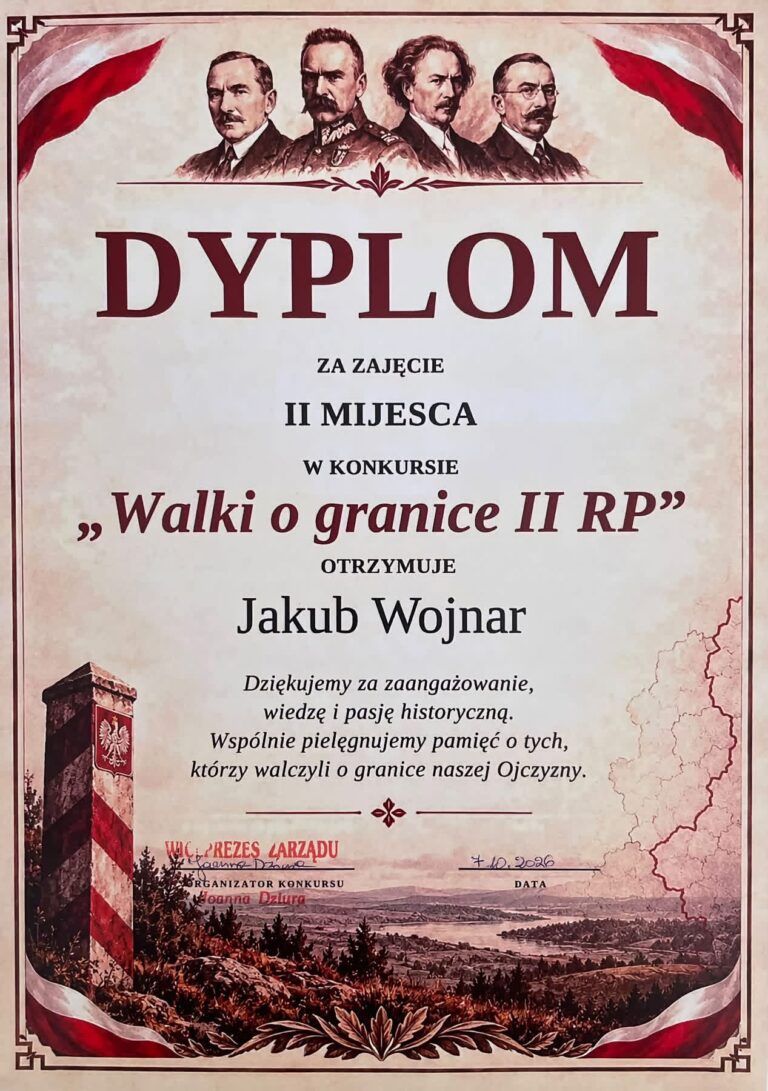 Read more about the article KONKURS WIEDZY „WALKI O GRANICE II RP”